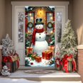 thumbnail image 4 of Uuiauoio Rideau de Porte de Noël Décoration de Vacances avec Design en Polyester pour Porte et Mur Intérieur Extérieur Décoration de Fête de Noël Fête à la Maison, 4 of 7