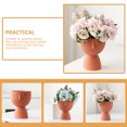 thumbnail image 3 of Ceramic Planter Pot Small Desktop Flower Planter Ceramic Plant Pot Abstract Flower Pot, 3 of 9