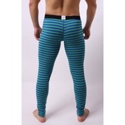 FhsagQ Underwear Mens Underwear White Mens Striped Breathe Patchwork Low Leggings Long Johns Thermal Pant Men's Underwear with Pouch Super Fit Men's Underwear Cotton Black Green XL