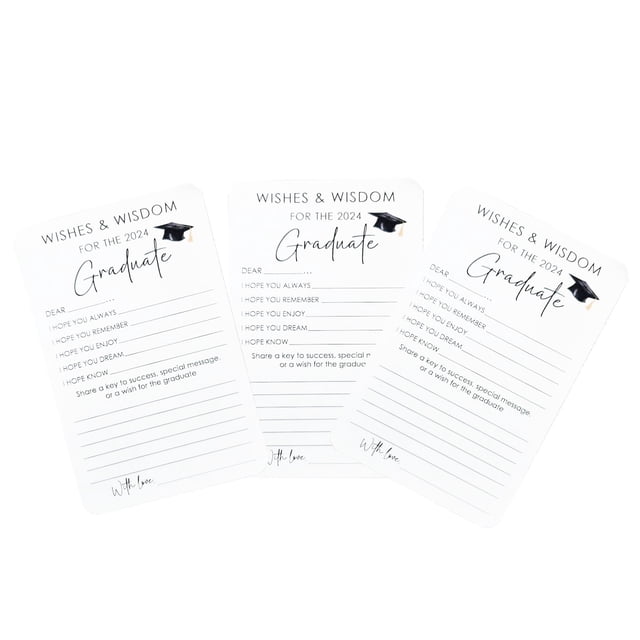 Yhmxh Graduation Wish Gold List Title Greeting Card Wishing Card Suggestion Card