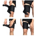thumbnail image 4 of PENGXIANG Thigh Brace Support  Adjustable Hamstring Quad Compression Sleeve  Neoprene Thigh Wrap Upper Leg Compression Sleeve Leg Slimmer for Women Men  Great for Muscle Injury Strain Rec, 4 of 8