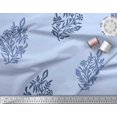 thumbnail image 3 of Soimoi Polyester Crepe Fabric Leaves & Floral Block Fabric Prints by Yard 42 Inch Wide, 3 of 3