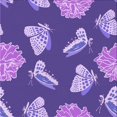 thumbnail image 1 of Ahgly Tapis d'Intérieur Lavable en Machine Carré Transitionnel Violet Améthyste Violet, 7 Pieds Carré, 1 of 7