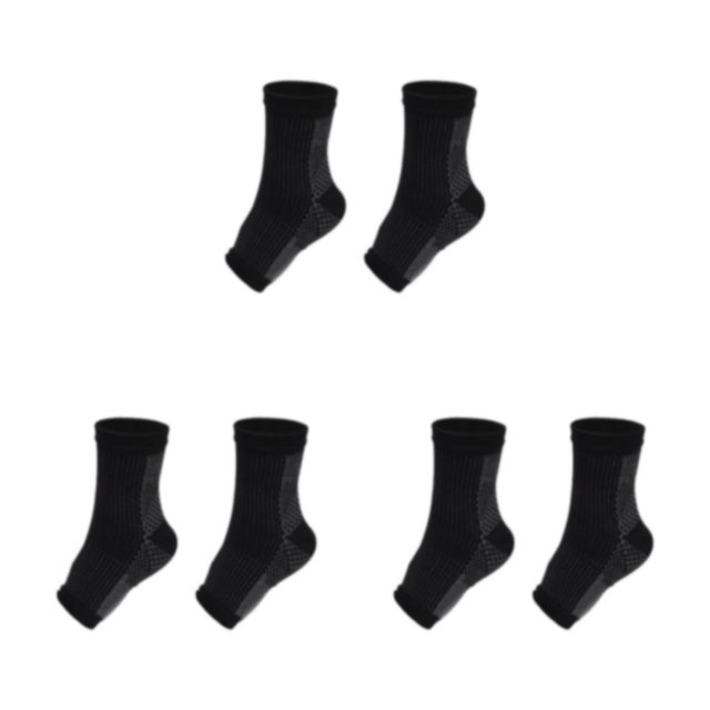 Decodeary 2a Of Compression Socks For Ankles Brace Wide Application And Comfortable black L/XL 3Set