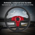 thumbnail image 4 of Drifting Steering Wheel, 14in Steering Wheel Comfortable Wear Resistant Ergonomic Rustproof  For Car Modification Black,Blue,Red, 4 of 8