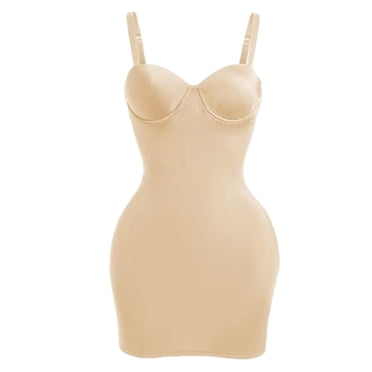 Tachiuwa Combinaison Gainante pour Porter sous les Robes 1 Pce Camisole Robe Combinaison Sans Coutures Combinaison Complète L