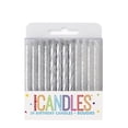 thumbnail image 2 of Unique Industries' Glitter and Silver Spiral Candles, 24 ct, 2 of 2