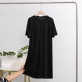 thumbnail image 2 of Timegard Chemises de Nuit pour Femmes à Manches Courtes, Col Ras du Cou, Robe de Nuit Décontractée avec Soutien-Gorge Intégré, 2 of 9
