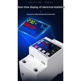 thumbnail image 4 of Tignapoo 63A Color Screen Voltage Protector with Auto Reclosing, Remote Control, Adjustable Settings, and Real-Time Monitoring for Home and Commercial Use (White, Non-WiFi), 4 of 7