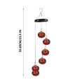 thumbnail image 3 of Fesfesfes Clearance Wind Chime Feeder,Copper Hummingbird Feeder with 6 Musical Tubeses, Solar-Powered Garden Sound Decor multicolour, 3 of 5