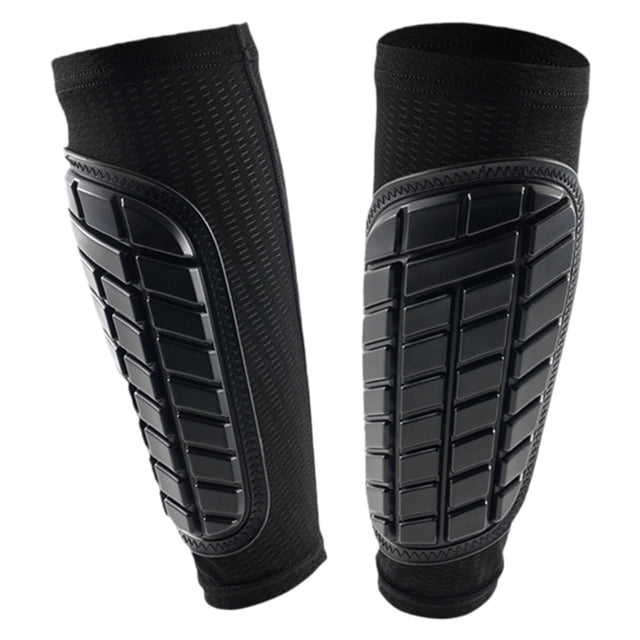 Almencla Soccer Shin Guard Shinguards Elastic Leg Cover for Running Volleyball Biking M