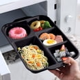 thumbnail image 4 of EGNMCR Kitchen Gadgets, Kitchen Accessories, Kitchen Utensils, Kitchen Tool Divided Plates Tray Dinnerware For Dinner Restaurant Family Party And Kitchen Microwave Dishwasher Safe p lastic Lunch b ox, 4 of 6