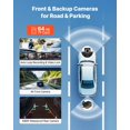 thumbnail image 4 of VEVOR Car Stereo Radio CarPlay Touchscreen 10 in Apple Android Front/Rear Camera, 4 of 9
