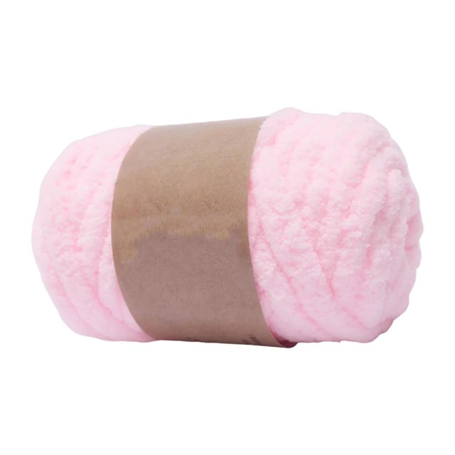 GUOOL Chunky Wool Yarn Hand Knitting Soft Giant Wool Yarn Threads Bulky Yarn for Throw light pink