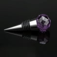 thumbnail image 1 of WIFKLSIIPG Diamond Stainless Steel Champagne Stopper Sparkling Bottle Plug Sea(Purple), 1 of 3