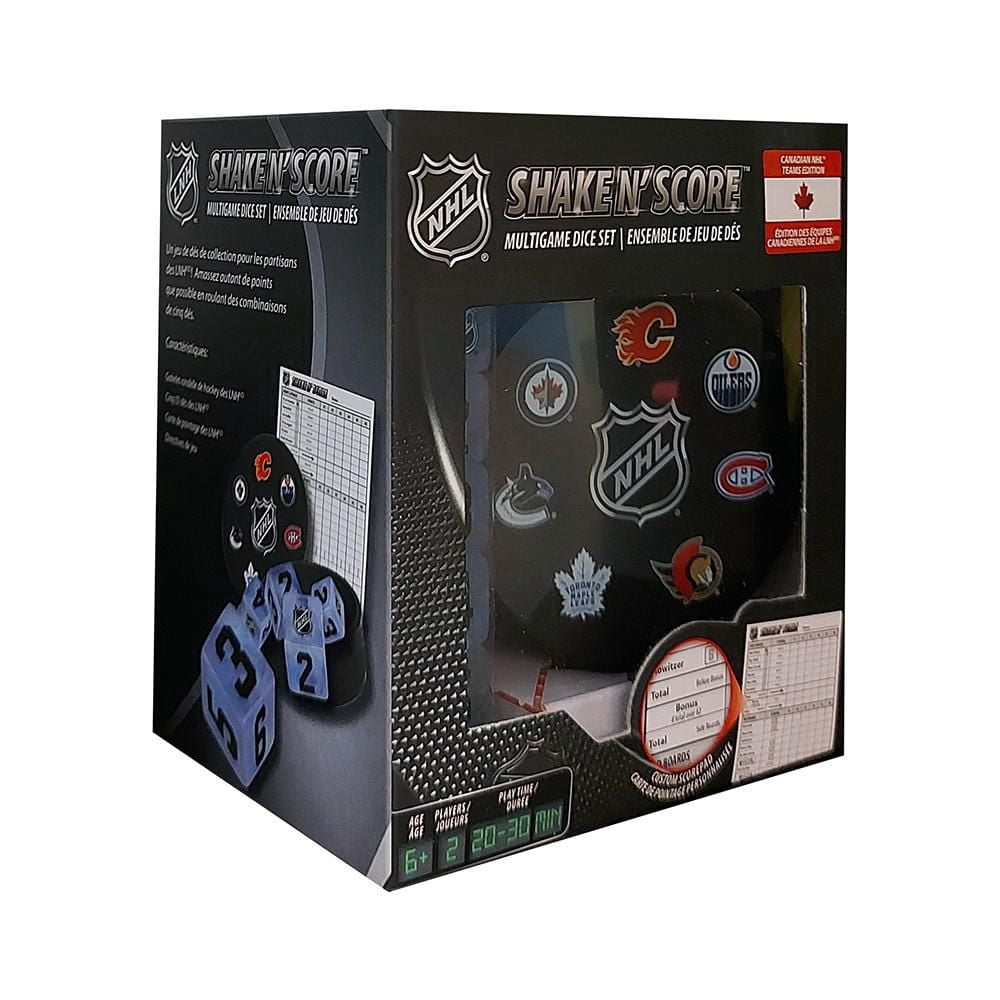 Masterpieces Puzzle Company "Shake n Score" Jeu De Dés De Voyage Édition De Équipes De Canadian NHL