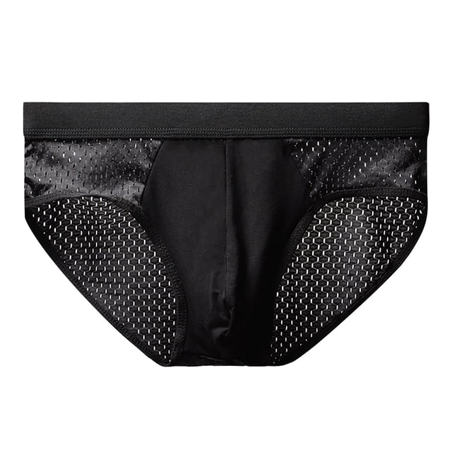 Fridja Men's Underwear Briefs Fashion Breathable Quick Drying Briefs Flat Charming Square Knicker Panties for Sports Performance