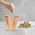 thumbnail image 5 of WRKEKC Clearance Personalized Wooden Name Money Box Wooden Deposit Box Twenty Six English Letters, 5 of 5