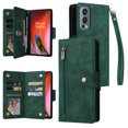 thumbnail image 1 of Case for OnePlus Nord 2 5G Magnetic Leather Zipper Wallet Cover Card Holder, 1 of 5