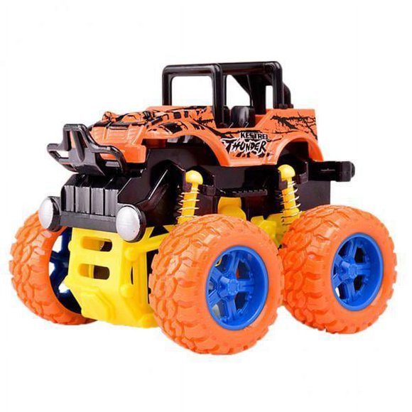 Milaget 2X Friction Powered Truck with Big Tire Wheel Kids Inertia Car Toy Party