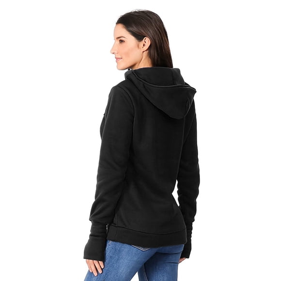 Women's Maternity Hoodie Long Sleeve Breastfeeding Sweatshirt Soft Comfortable Nursing Hooded Blouse for Pregnancy