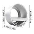 thumbnail image 3 of JASKFLY Aluminum Baking Tools Detachable Bottom Round Cake Pan Set 4 6 8 10 Inch Aluminum, 3 of 9
