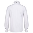 thumbnail image 3 of EQWLJWE Summer Saving Clearance ! Men Gothic Pullover Long Sleeve Ruffled Renaissance Shirt Steampunk Trumpet Sleeve Top Medieval Costume Clothing Autumn Long Sleeve Top for Man, 3 of 7