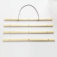 thumbnail image 4 of Decodeary 21CM-61CM DIY Magnetic Wooden Photo Hanger Poster Scroll Print Picture Frame Beige 51cm 1Set, 4 of 5