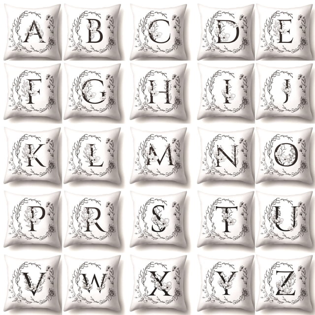 Xihbxyly throw pillow covers Decorative Pillow Covers Letters Pattern Case Sofa Car Cushion Cover Throw Home Decoration