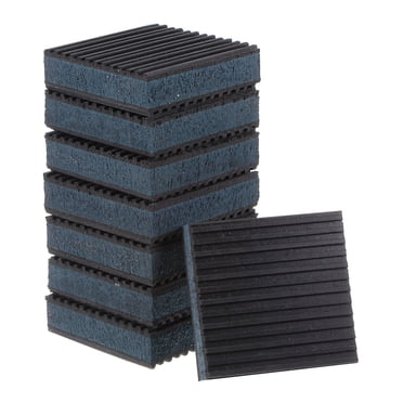 Unique Bargains Coussinets en Caoutchouc Anti-Vibration 3 Pieds x 3 Pieds x 7/8 Pieds avec Centre en EVA, 8 Pcs