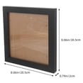 thumbnail image 2 of USHOBE Simple Style Black Embroidery Frame Picture Holder for Artists 1Pack, 2 of 8
