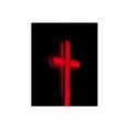 thumbnail image 5 of FixtureDisplays Panneau d'Église Éclairé en Métal et Acrylique Premium avec Croix LED, Parfait pour Intérieur et Extérieur 18101-RED, 5 of 5