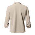 thumbnail image 3 of QIPOPIQ Blazer Léger pour Femmes à Manches Longues, Classique, Drapé, Ouvert à l'Avant (P-5TG) Liquidation, 3 of 6
