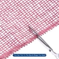 thumbnail image 4 of Unique Bargains PP Burlap Mesh 10' x 5 Yards Decorative Wrapping Ribbon, Rose Pink 1 Roll, 4 of 5