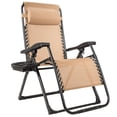 thumbnail image 1 of Costway Zero Gravity Chair Oversize Lounge Chair Patio Heavy Duty Folding Recliner Beige, 1 of 8