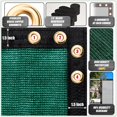 thumbnail image 3 of ColourTree Customized Size Fence Screen Privacy Screen Green 6' x 56' - Commercial Grade 170 GSM - Heavy Duty - 3 Years Warranty - Cable Zip Ties Included, 3 of 5