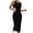 Black, variant on Ltctricy Women's Bodycon Midi Dress Sleeveless Halter Crew Neck Ribbed Knit Slimming Summer Dresses Night out Tank Dress