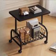 thumbnail image 4 of YIMWNYI Rolling Cart Table, Side Table with Mesh Shelves, Compact Storage Solution, Multi-Functional Nightstand, Mobile Coffee Table, Versatile Furniture for Living Room, Bedroom, Kitchen, 4 of 6