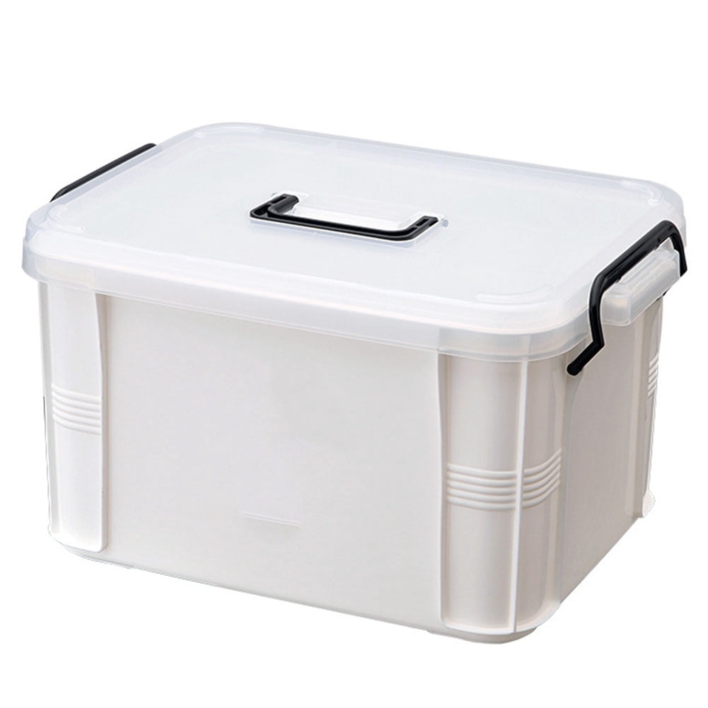 First Aid Medicine Box Supplies Kit Organizer,  Storage Containers with Compartments and Handle, Emergency Trauma Kit Organizer Bag for Hiking, Camping, Home
