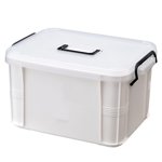 First Aid Medicine Box Supplies Kit Organizer, Storage Containers with Compartments and Handle, Emergency Trauma Kit Organizer Bag for Hiking, Camping, Home