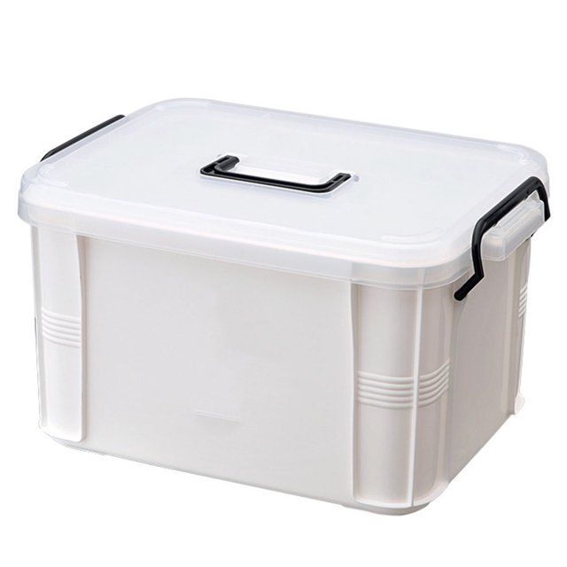 First Aid Medicine Box Supplies Kit Organizer, Storage Containers with Compartments and Handle, Emergency Trauma Kit Organizer Bag for Hiking, Camping, Home