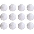 thumbnail image 1 of 12Pcs Practice Plastic Golf Balls Cheap & Useful 42mm Practices Ball Air Flow for Airflow Outdoor Indoor Training Swing Driving Range Home Games Provides Unparalleled Tactile Feedback White, 1 of 5