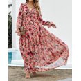 thumbnail image 4 of Robe Maxi à Volants à Étages Lotus Sauvage pour Femme, 4 of 11