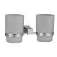 thumbnail image 1 of Dawn Kitchen 8203 Square Series Double Glass Tumbler Tooth Brush Holder, 1 of 2