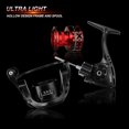 thumbnail image 3 of Spinning Reel 10 BB 5.2:1 Gear Ratio 9KG Max Drag Graphite Hollow Body Braid Ready Spool Ultra Light Fishing Reel ,Rigid Aluminum Skeletal Frame, 3 of 6