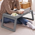 thumbnail image 4 of Kyusrd Summer Savings Deals 2025!Plastic Folding Table On Bed Foldable Computer Table Storage Desk, 4 of 6