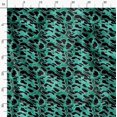 thumbnail image 3 of Soimoi Green Silk Fabric Leopard Animal Skin Print Fabric by Yard 42 Inch Wide, 3 of 6