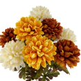 thumbnail image 2 of Mainstays 50.8 cm Indoor Artificial Mum Bush, Cream Orange Color, 2 of 5