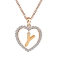 thumbnail image 1 of PVCS Fashion Women Gift 26 English Letter Name Chain Pendant Necklaces Jewelry, 1 of 1