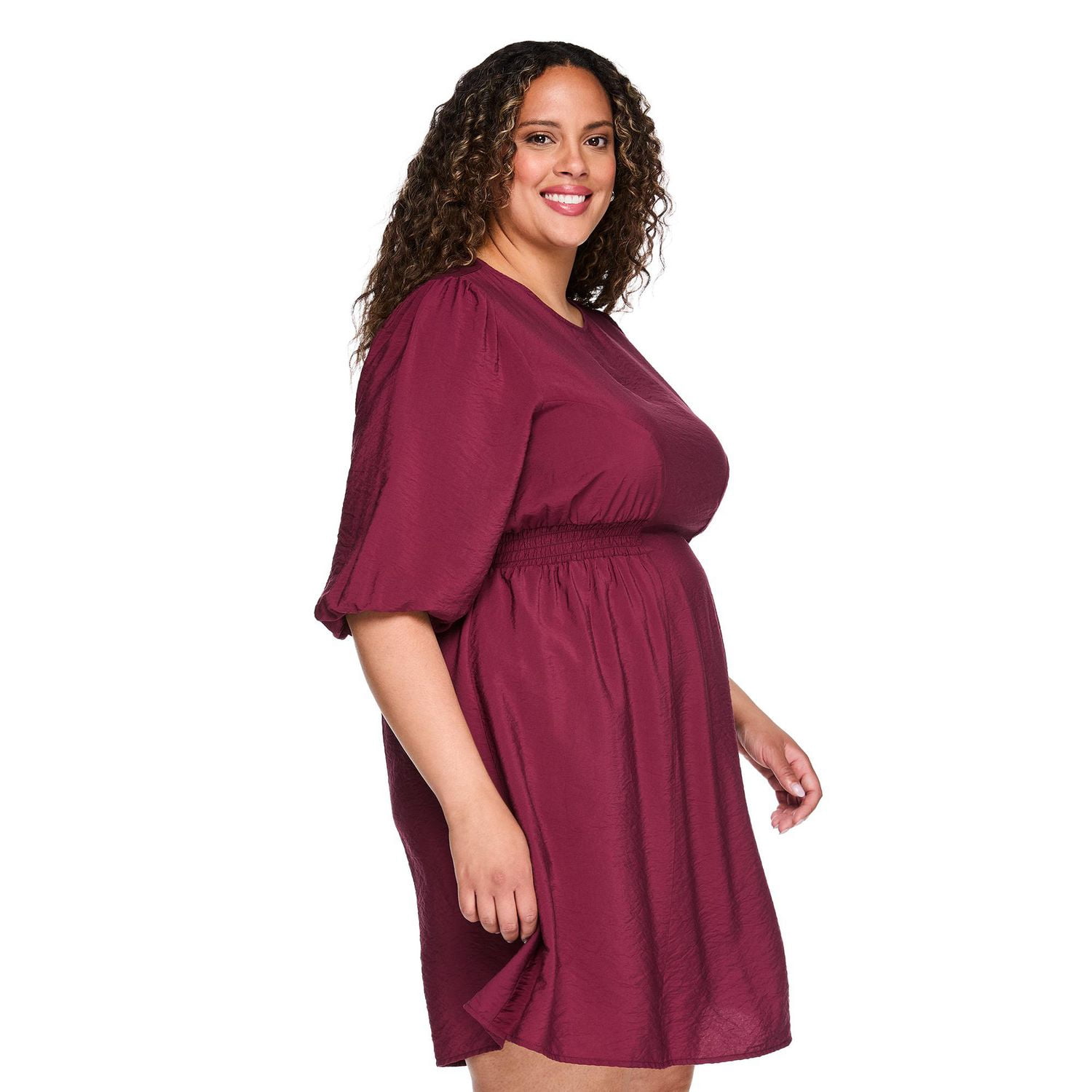 Robe ajustée et évasée à manches longues Lane Bryant Plus pour femmes